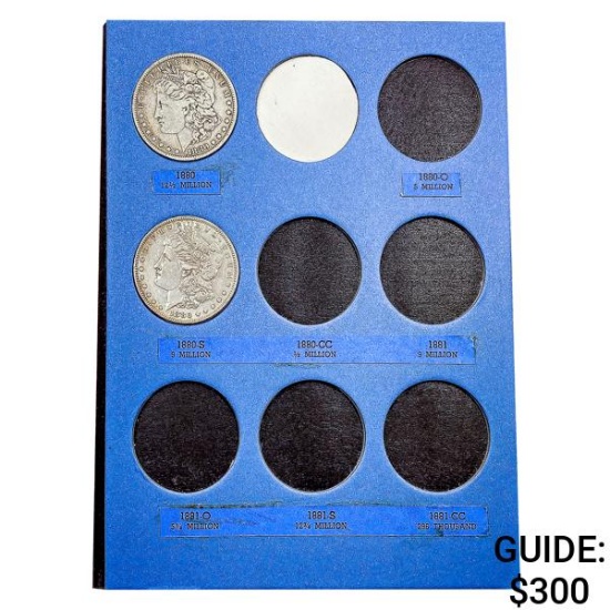 1880 Morgan Silver Dollar Set [2 Coins]