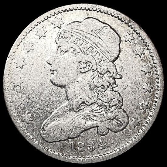 1834 Capped Bust Quarter NICELY CIRCULATED