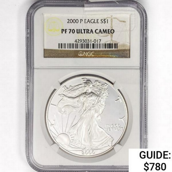 2000-P American Silver Eagle NGC PF70 UC