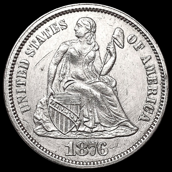 1876 Seated Liberty Dime UNCIRCULATED