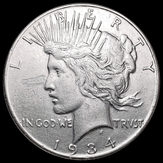 1934-S Silver Peace Dollar CLOSELY UNCIRCULATED