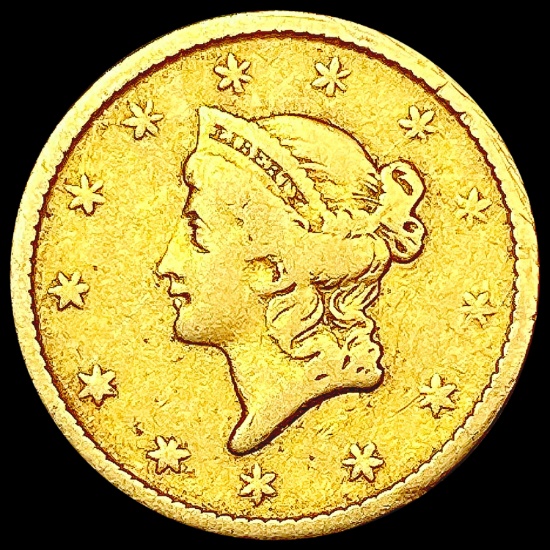 1851 Rare Gold Dollar LIGHTLY CIRCULATED