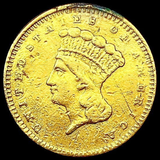 1861 Rare Gold Dollar LIGHTLY CIRCULATED
