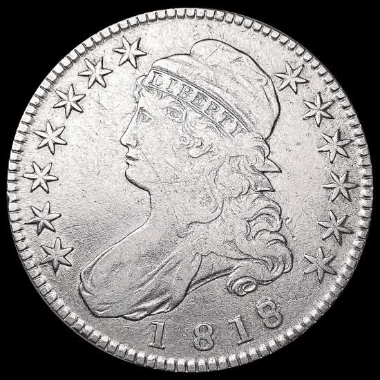 1818/7 Capped Bust Half Dollar CLOSELY UNCIRCULATED