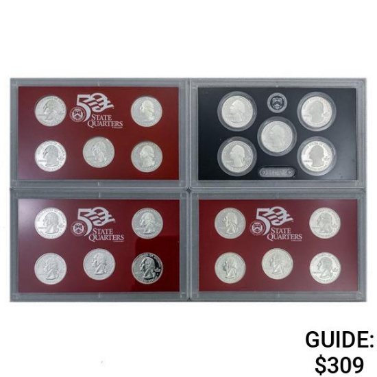 2004-2011 US Silver PR Quarter Sets [20 Coins]