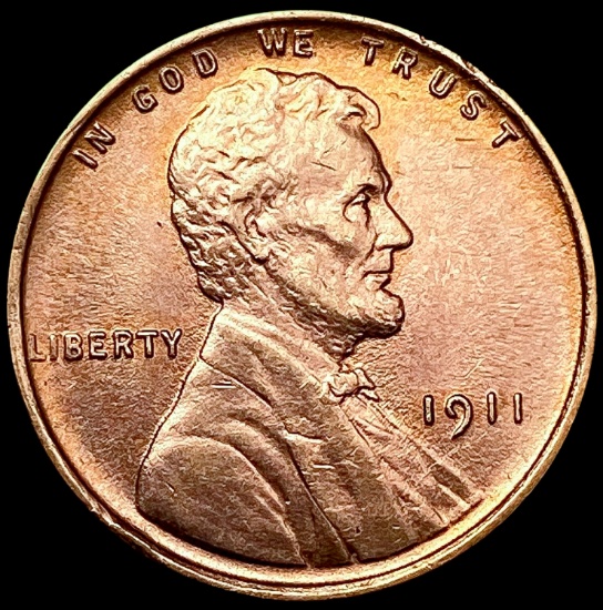 1911 Red Wheat Cent CHOICE BU