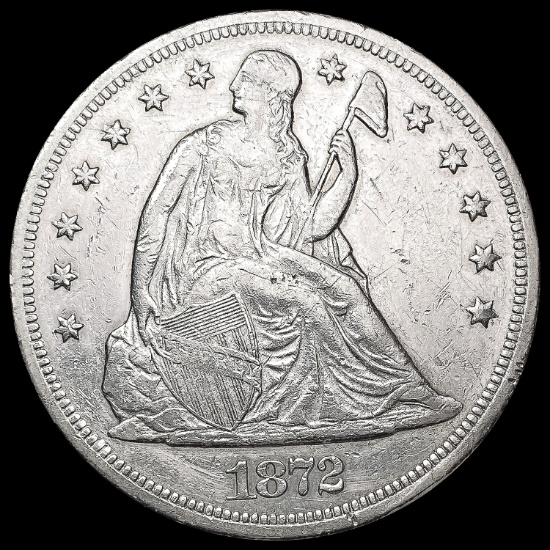 1872 Silver Trade Dollar CLOSELY UNCIRCULATED