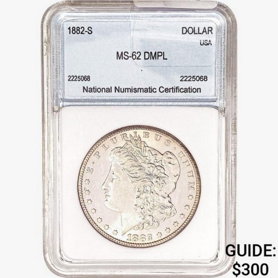 1882-S Morgan Silver Dollar NNC MS62 DMPL