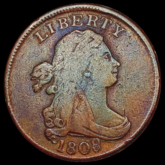 1808 Draped Bust Half Cent LIGHTLY CIRCULATED