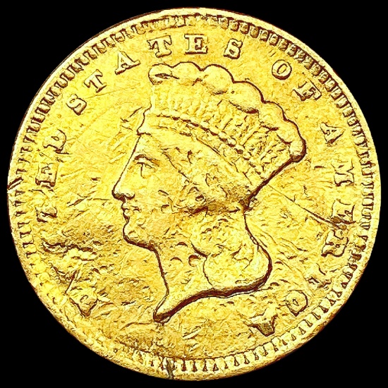 1874 Rare Gold Dollar LIGHTLY CIRCULATED