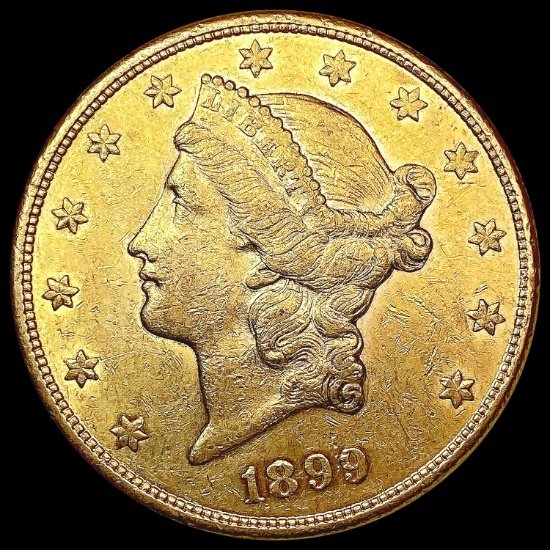 1899-S $20 Gold Double Eagle NEARLY UNCIRCULATED