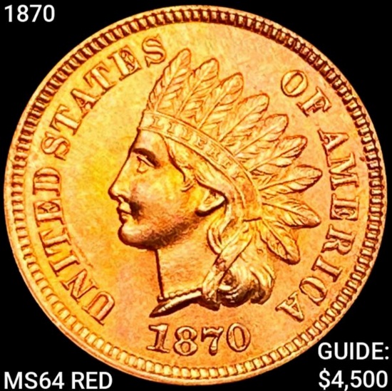 1870 Indian Head Cent CHOICE BU RD