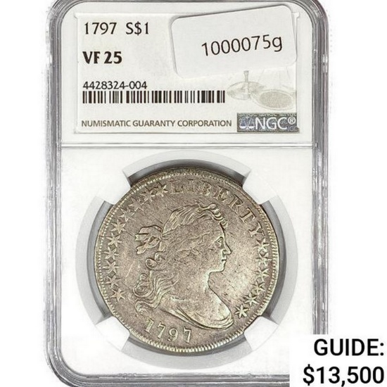 1797 Draped Bust Dollar NGC VF25
