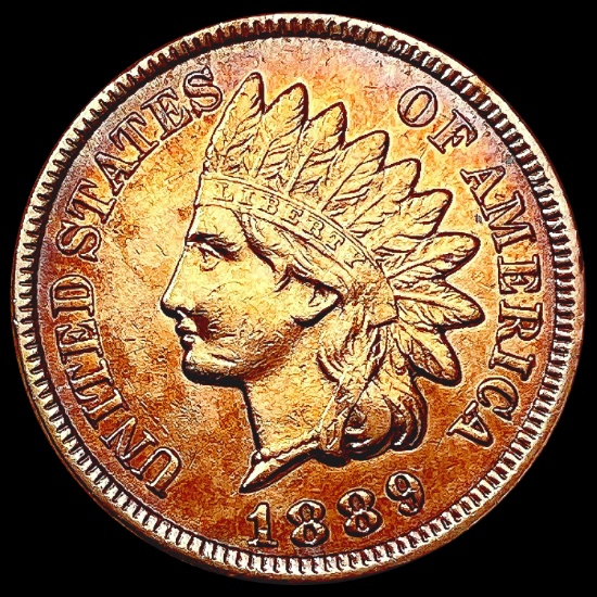 1889 RED Indian Head Cent CHOICE AU