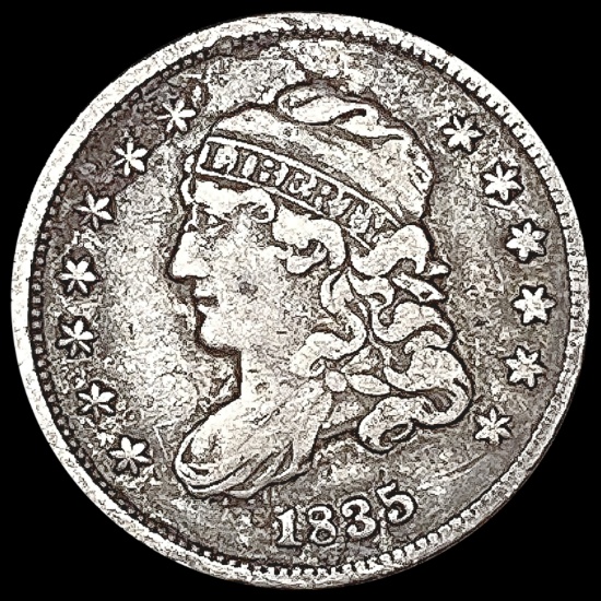 1835 Capped Bust Half Dime LIGHTLY CIRCULATED