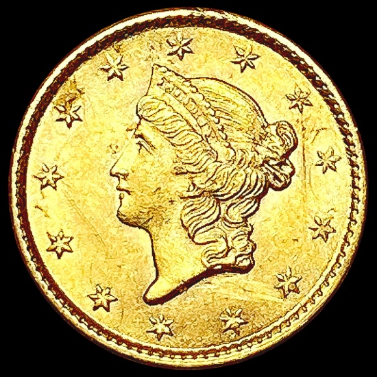 1853 Rare Gold Dollar CHOICE BU