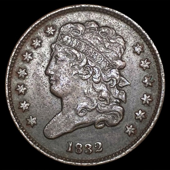 1838 Classic Head Half Cent CLOSELY UNCIRCULATED