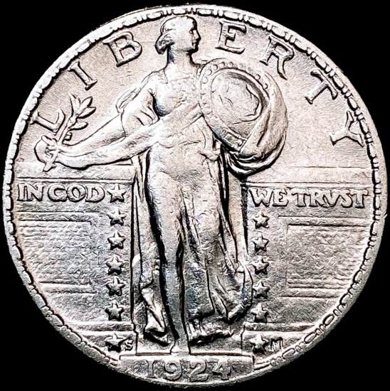 1924-S Standing Liberty Quarter NEARLY UNCIRCULATE