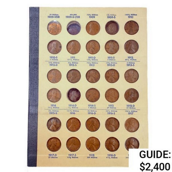 1909-1940 Lincoln Cent Book (85 Coins)