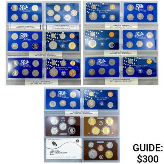 1999-2014 US Proof Mint Sets [81 Coins]