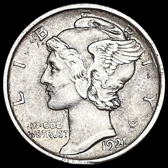 1921-D Mercury Dime CLOSELY UNCIRCULATED