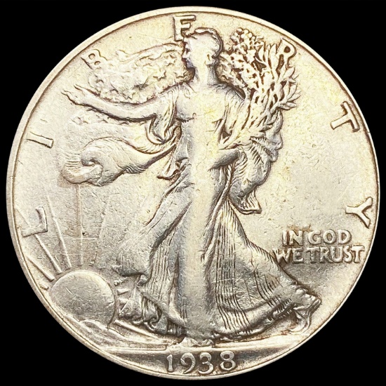 1938-D Walking Liberty Half Dollar NICELY CIRCULAT