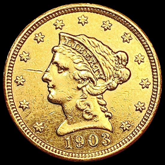 1903 $2.50 Gold Quarter Eagle CLOSELY UNCIRCULATED