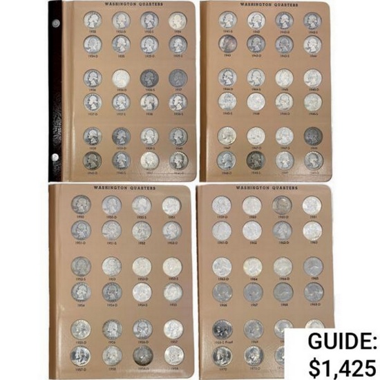 1932-1998 Wash. Quarter Set W/Proofs [186 Coins]