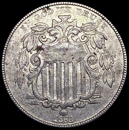 1868 Shield Nickel CLOSELY UNCIRCULATED