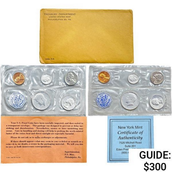 1963-1964 US Proof Mint Sets [15 Coins]