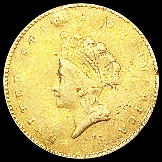 1854-S Rare Gold Dollar LIGHTLY CIRCULATED