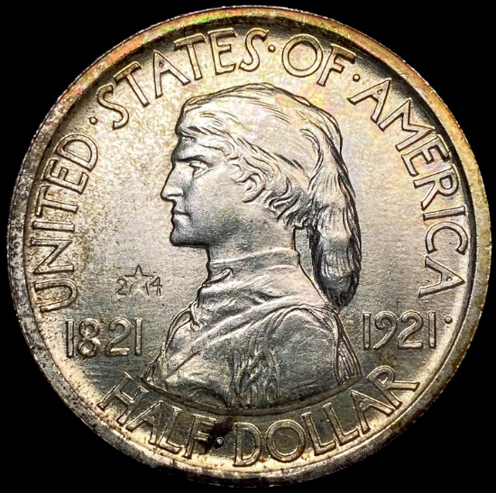 1921 2X4 Missouri Half Dollar CHOICE BU
