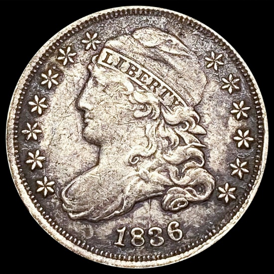 1836 Capped Bust Dime NEARLY UNCIRCULATED