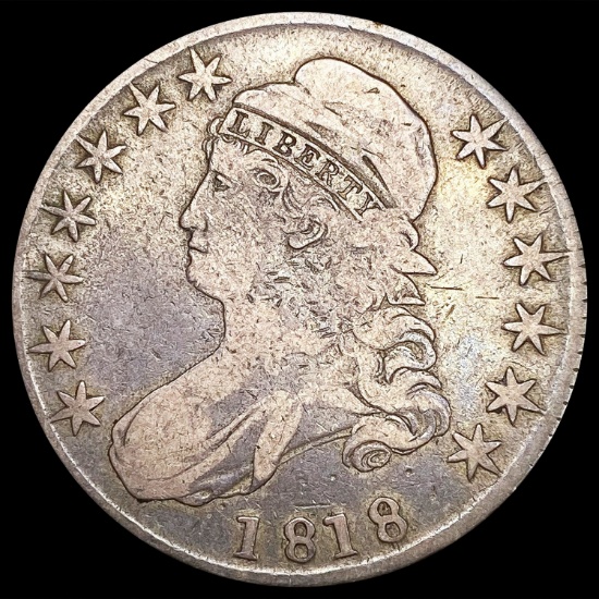 1818 0-112 Cap Bust Half Dollars R1 NICELY CIRCULA