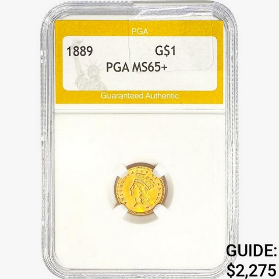 1889 Rare Gold Dollar PGA MS65+