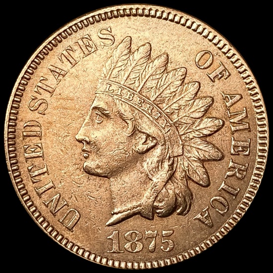 1875 Indian Head Cent CLOSELY UNCIRCULATED