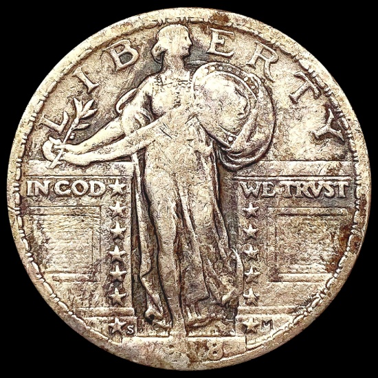 1918-S Standing Liberty Quarter NICELY CIRCULATED