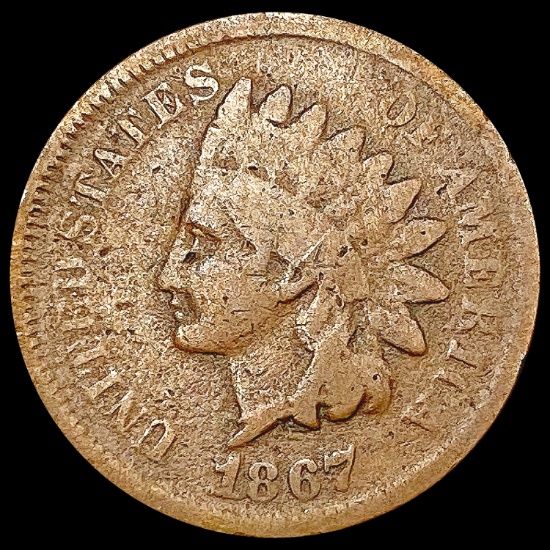 1867 Indian Head Cent NICELY CIRCULATED