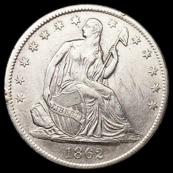 1862-S Seated Liberty Half Dollar UNCIRCULATED