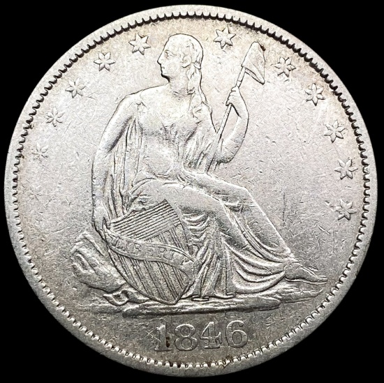 1846-O Seated Liberty Half Dollar ABOUT UNCIRCULAT