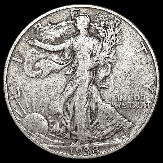 1938-D Walking Liberty Half Dollar NICELY CIRCULAT