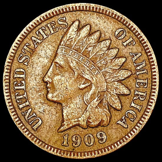 1909-S Indian Head Cent NICELY CIRCULATED