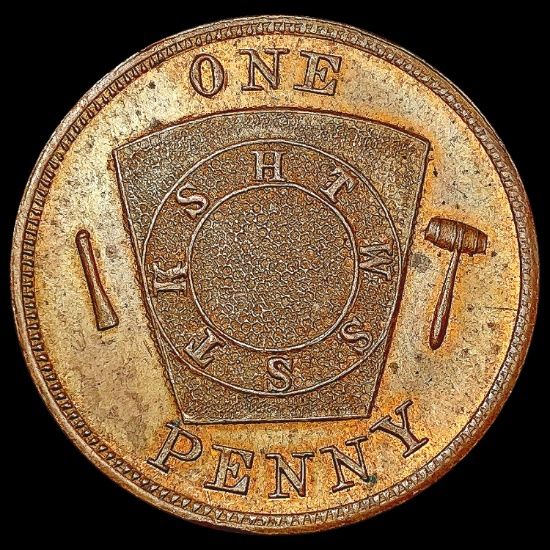 1932 New York One Penny Token UNCIRCULATED