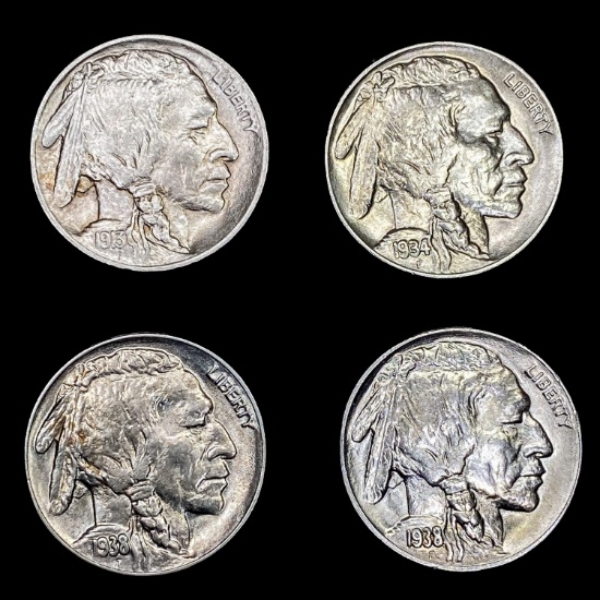 [4] Buffalo Nickel Collection [1913, 1934, [2] 193