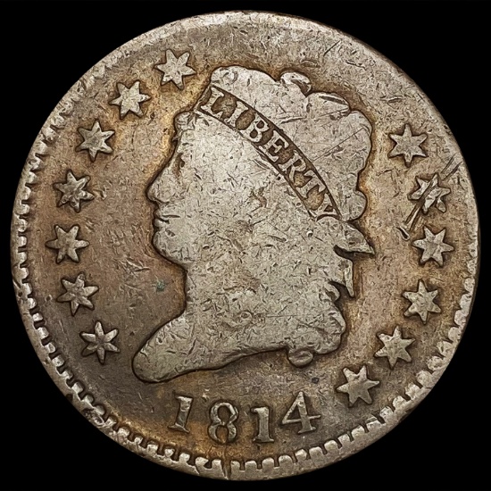 1814 Coronet Head Large Cent NICELY CIRCULATED