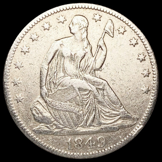 1849-O Seated Liberty Half Dollar LIGHTLY CIRCULAT