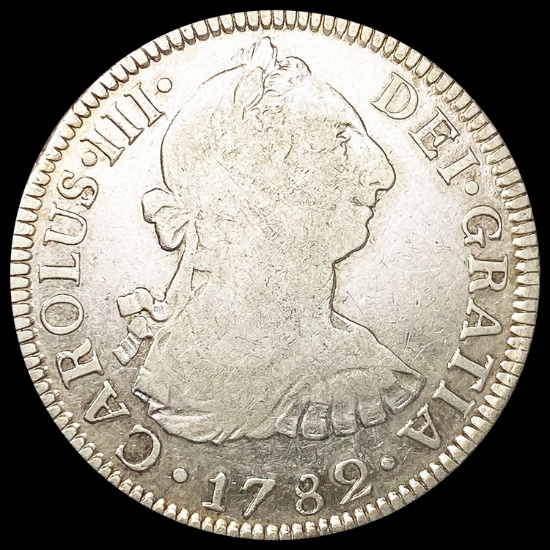 1782 Spain Silver 2 Reales LIGHTLY CIRCULATED