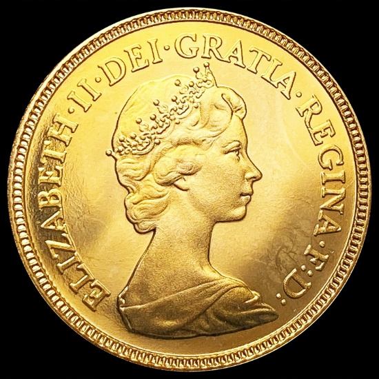 1982 G.B. .1176oz Gold Half Sovereign GEM PROOF