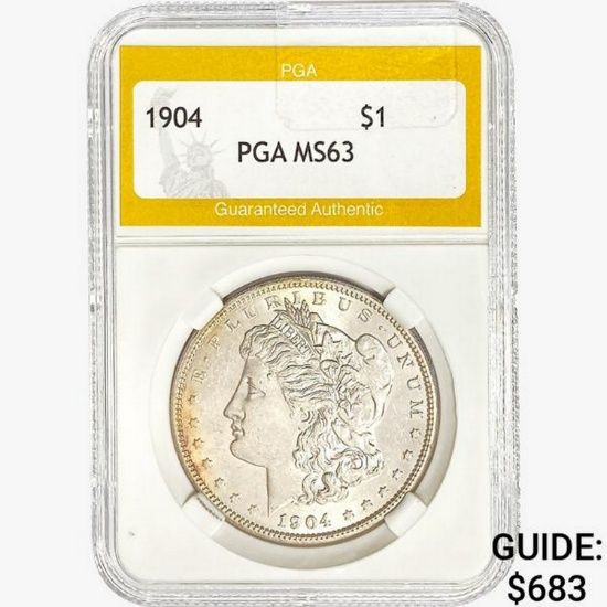 1904 Morgan Silver Dollar PGA MS63