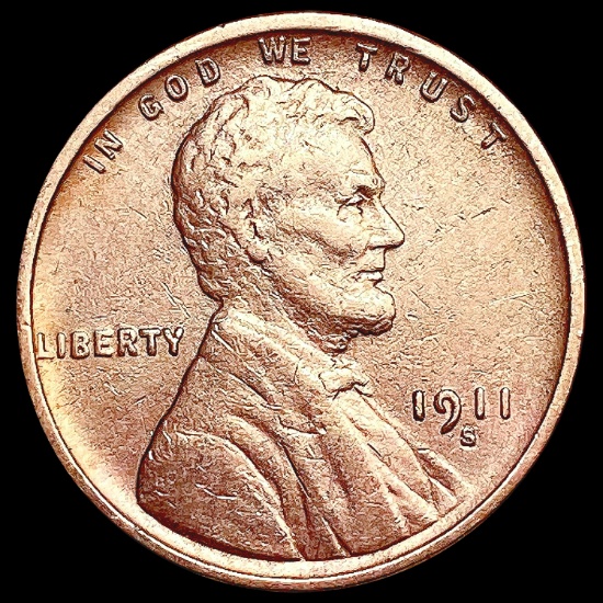1911-S RED Wheat Cent UNCIRCULATED